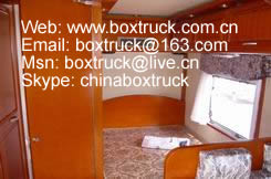 Inner of motor home truck