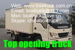 Top opening truck